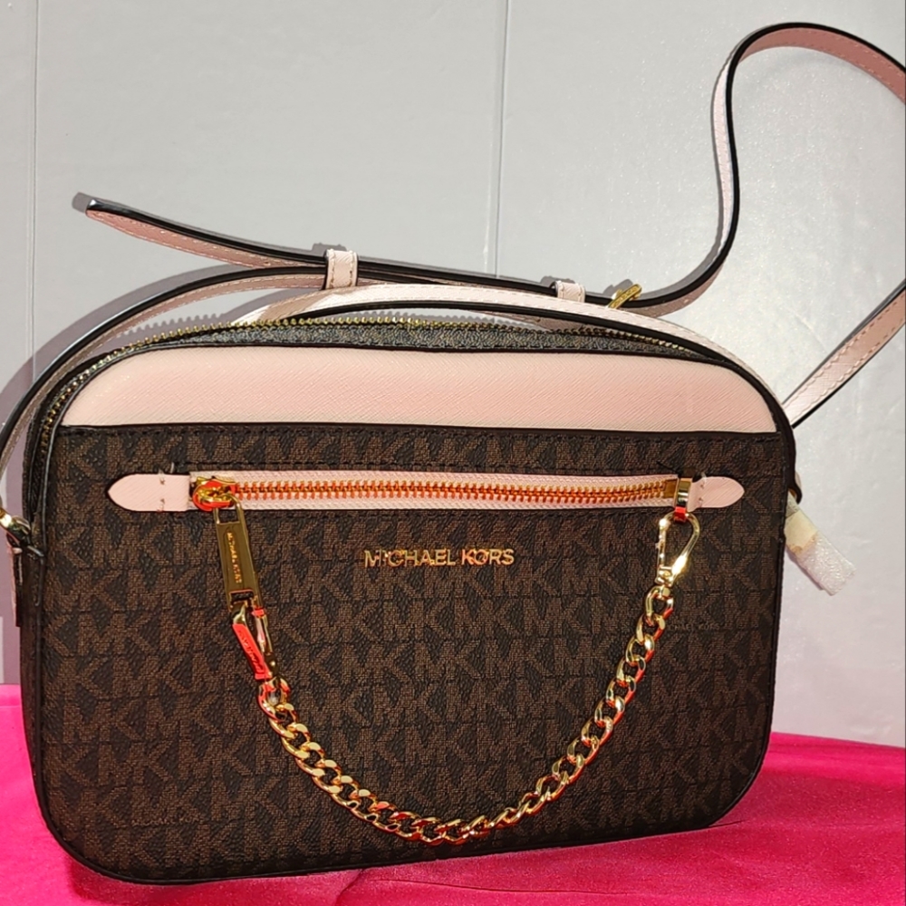 Michael Kors Jet Set Large Logo Crossbody Bag